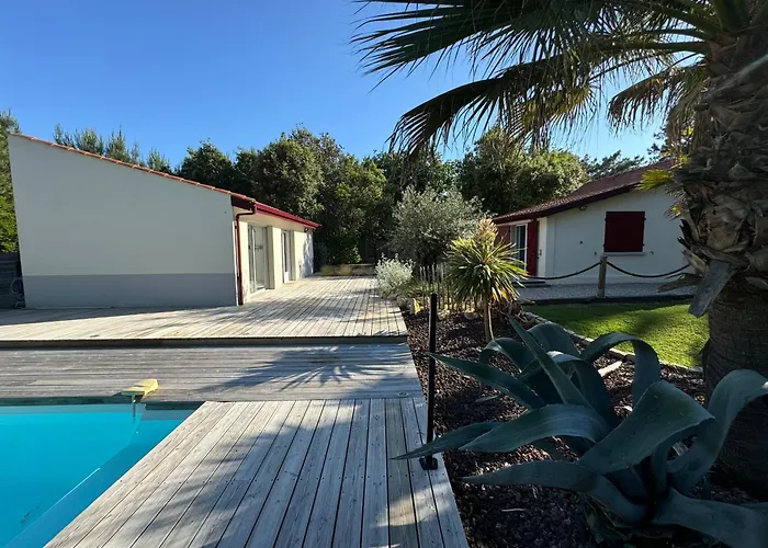 Le Chai De L\'Ocean - Villa Soulacaise Plage A 100M Piscine Jardin 1400M2
